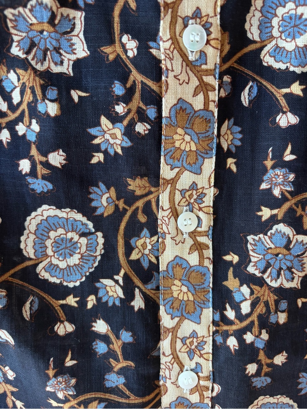 NWT Sézane Set - Maxy Shirt + Azziano Trousers in Heather Print Size 4/36 - Picture 14 of 14